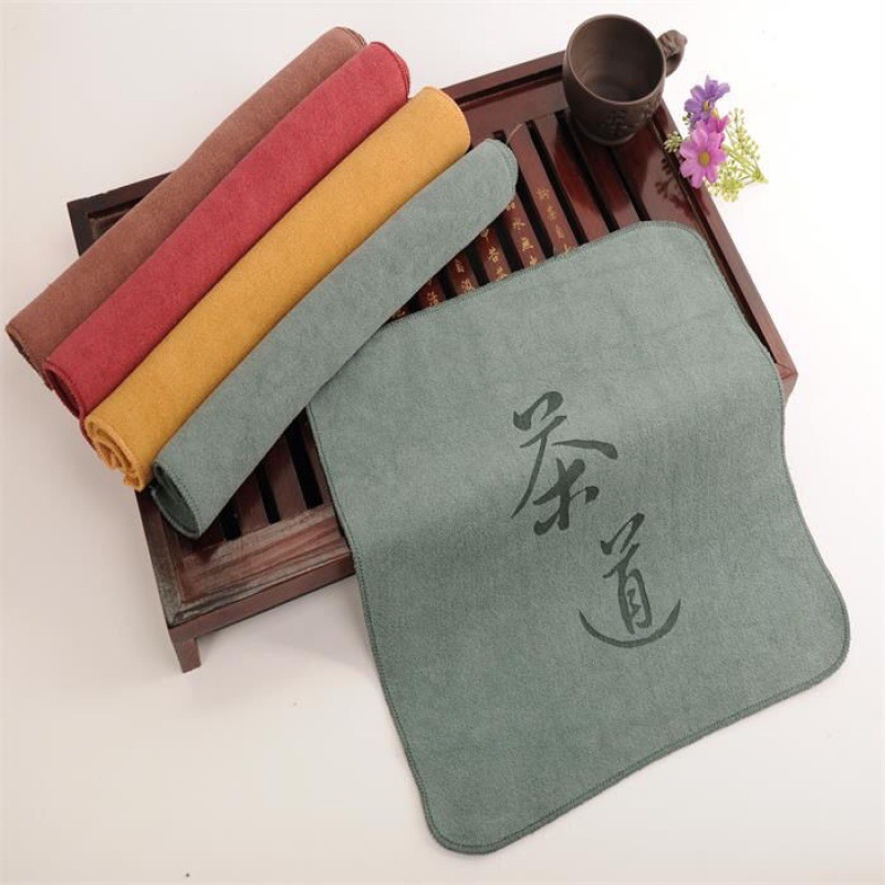 Tea cloth Tea towel Tea ceremony Tea towel water uptake Tea towel towel tea table Dishcloth thickening Tea towel Kung Fu Tea Dishcloth Independent