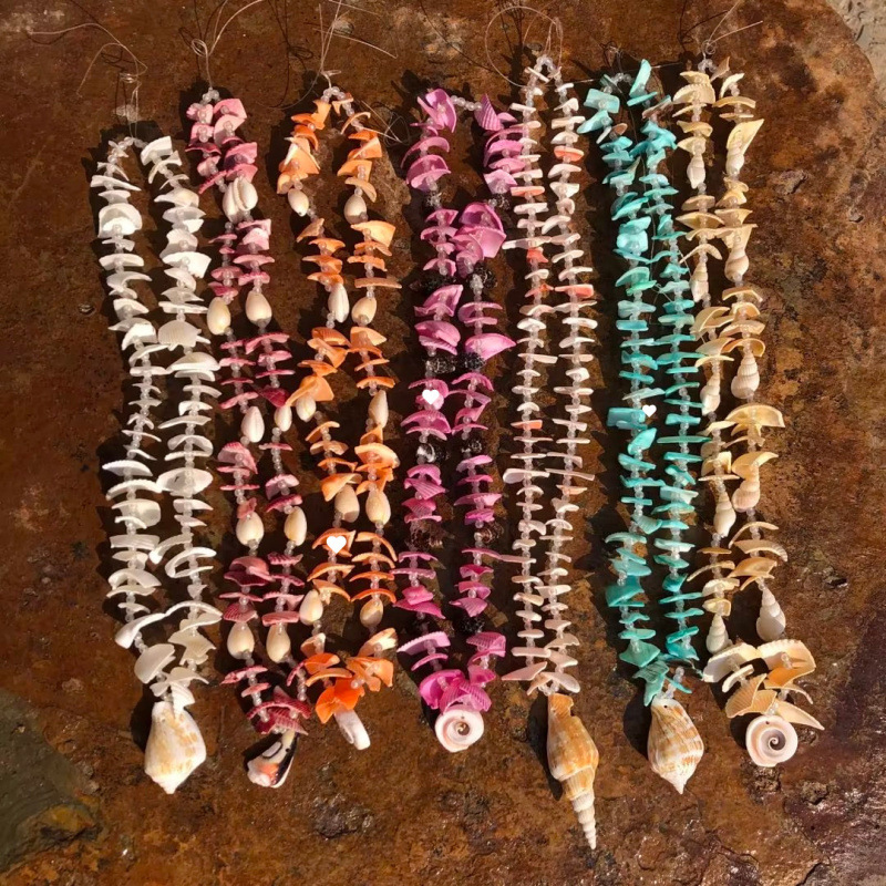 Conchas naturales conchas pulseras collares diy fresco versátil joyería correa de mano tienda artesanía característica fuente