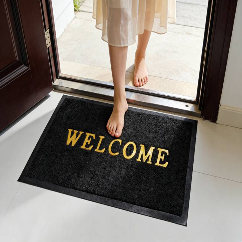 Factory Direct Supply, Cross-Border Sourcing, Office Building Entrance Door Mat, Welcome Silk Loop Mat, C Material Wholesale