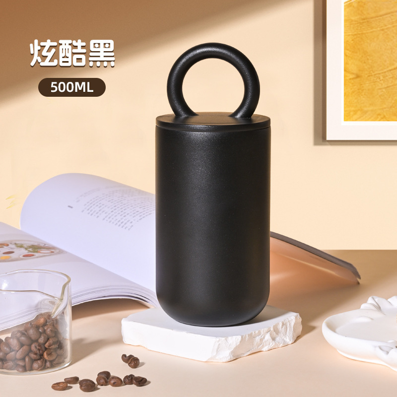 加厚咖啡保温杯 环形家用冰霸杯 高颜值便携学生杯子 水杯摔不烂|undefined
