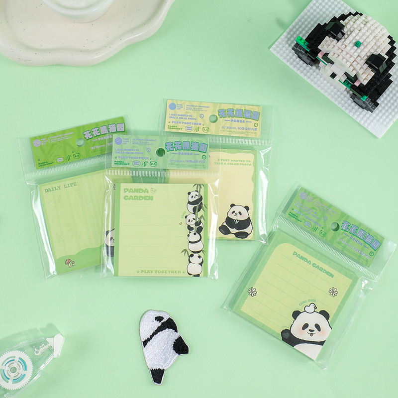 Fangdao Huahua Panda ins 스타일 핸드북 사무실 쓰기 가능 비 스틱 소재 장식 고가 노트 용지