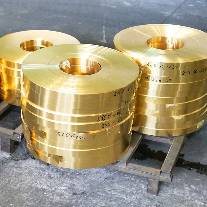 吉林超薄H65黄铜带生产商 1.2mm紫铜带可分条加工 红铜皮材料铜卷