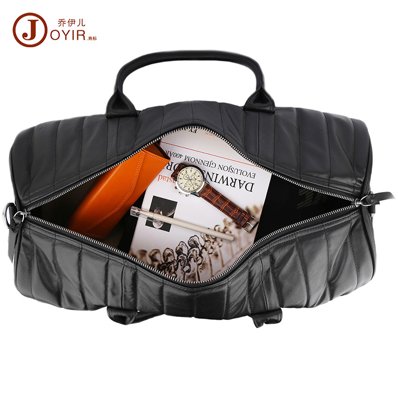 跨境新款運(yùn)動(dòng)時(shí)尚健身包大容量出差真皮行李包手提男包斜挎旅行包