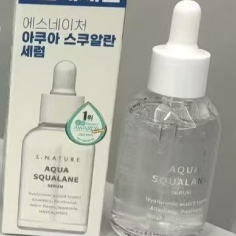 跨境爆品 韩国善自然SNATURE角鲨烷面霜60ml+30ml精华现货批发|undefined