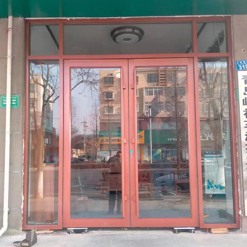 Kfc Door Manufacturer Aluminum Alloy Sensor Door Floor Axis Glass Door Shop Store Entrance Door In-Stock Kfc Door Manufacturer Aluminum Alloy Sensor Door Floor Axis Glass Door Shop Store Entrance Door In-Stock