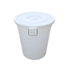 VHM7批發超厚大白桶帶蓋100L儲水桶發酵桶藍白色圓桶大膠桶200L裝