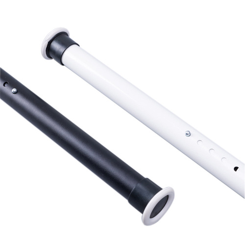 Hole-free telescopic rod curtain support rod door curtain shower curtain aluminum alloy load-bearing rod clothes drying rod wardrobe rack rod installation