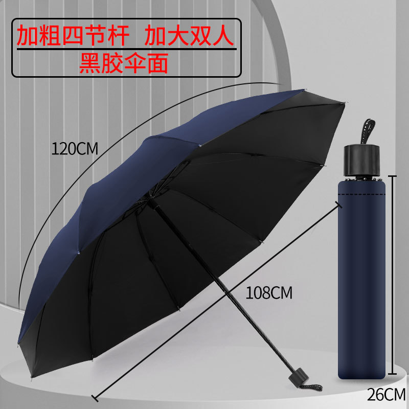 雨伞超大3-5人加大加厚加固抗风暴雨折叠手动双人超大号晴雨伞|undefined
