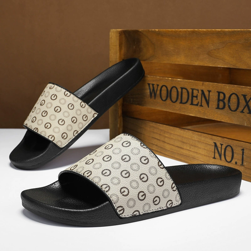 Высококачественные пресвенные тапочки мужские трансграничные большие размеры классические мужские холодные тапочки летнее пляжное мужское перетаскивание Slipper