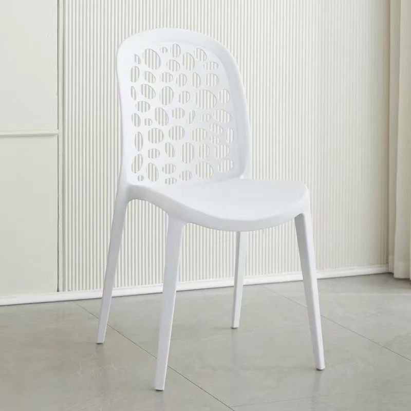 Silla de comedor moderna nórdica para el hogar, silla simple creativa, red roja, taburete de plástico de ocio, respaldo grueso, negociación en espera