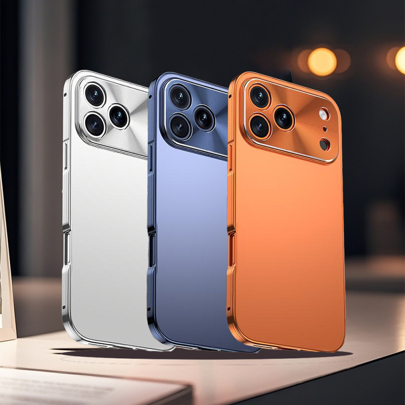 Apple 17 Pro Max Mobile Phone Case Anti-Fall Lens All-Inclusive Metal 15 New Iphone16 Mobile Phone Protective Case