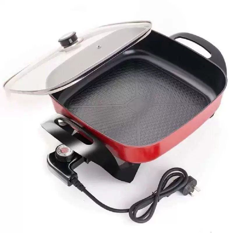 Multifunctional household electric wok electric hot pot non-stick pot dormitory electric heater cook rice integrated small electric cooker