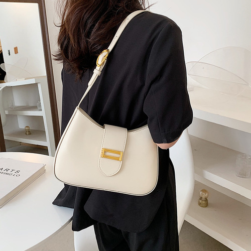 Cross-border foreign trade small bag female ins niche 2024 new fashion summer baguette bag hot girl single shoulder armpit bag