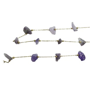 Crystal Gravel Chain Natural Irregular Chain Glass Stone Bead Chain Jewelry Making DIY Necklace Bracelet Parts Metal