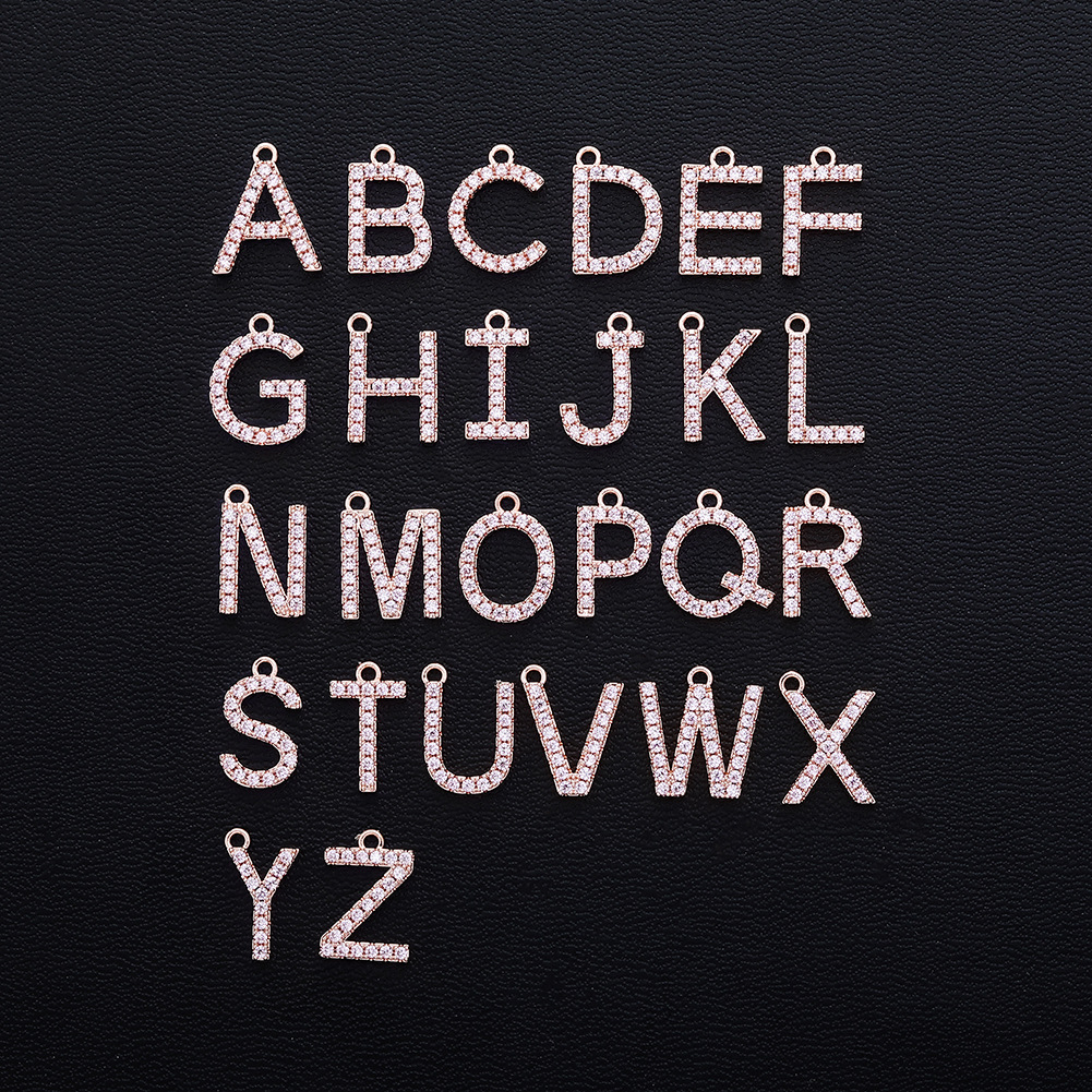 fashionable necklace with letters