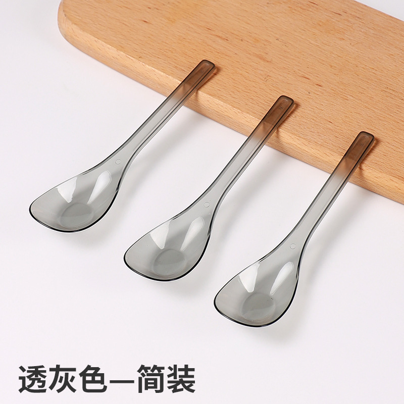 使い捨てスプーン 個包装 プラスチック製 長柄 軽食・簡易食専用スプーン ファーストフードスプーン 箸 4本セット 業務用|undefined