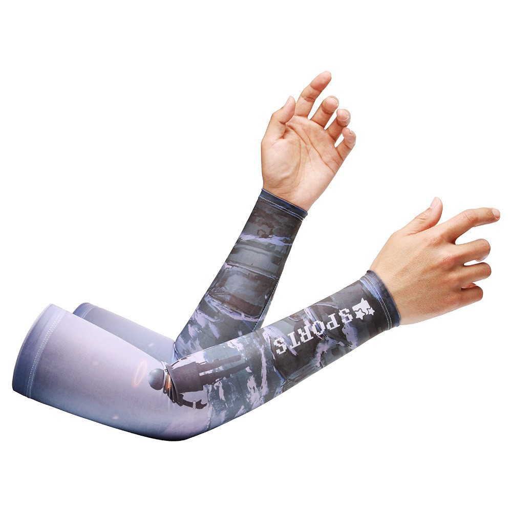 Manga de hielo de protección solar manga hombres y mujeres manga de mano de seda de hielo protección del brazo protección solar verano guantes delgados