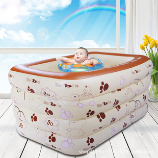Thickened Baby Inflatable Swimming Pool Household Children's Indoor Inflatable Pool Ocean Ball Pool Baby Paddling Pool