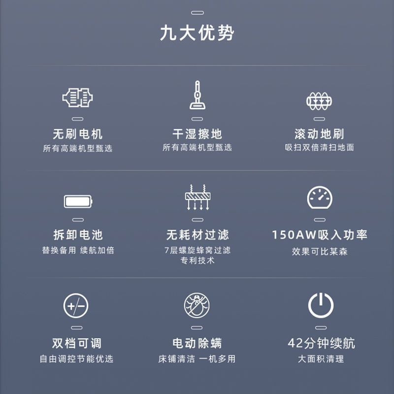 无线家用手持式吸尘器大吸力拖地洗拖一体吸尘器除螨机厂家批发|undefined
