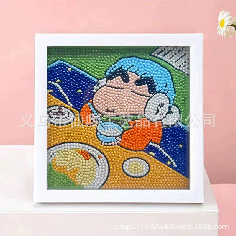 DIY-набор для алмазной мозаики 17×17 см, пластиковая рама, дизайн щенок, полный набор инструментов для кладки