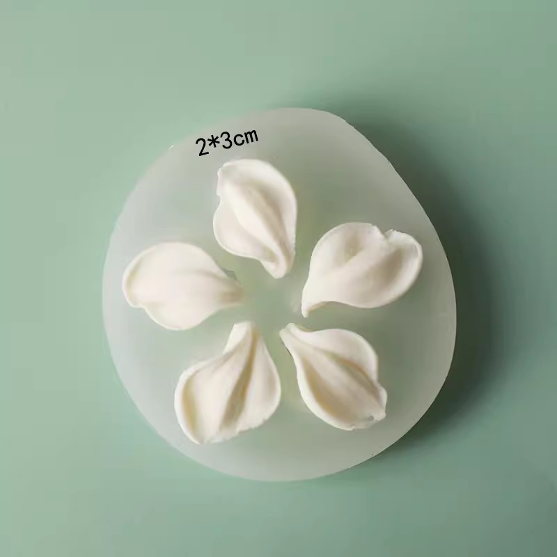 Decoración de pastel del día del maestro en línea de color red raspador flor molde de silicona amor tarjeta en forma de corazón horneado inserto