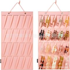 フェルトヘアクリップ収納掛け袋ヘアアクセサリー収納袋壁掛け式スナップ収納袋子供ヘアクリップ収納展示棚