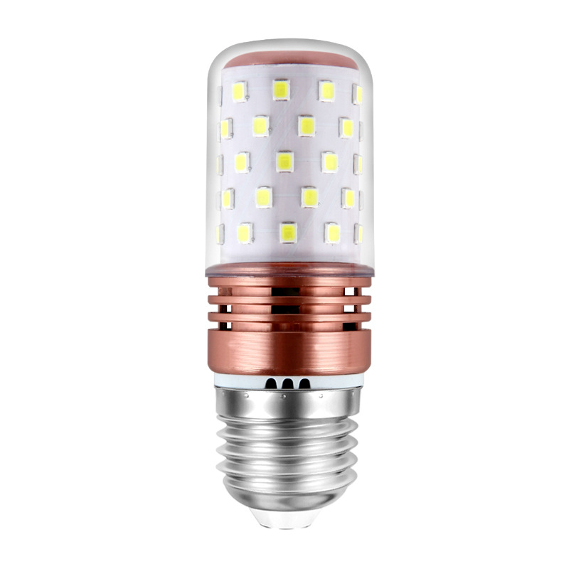 Bombilla LED de bajo consumo, lámpara de maíz para el hogar, base de tornillo pequeño E14, rosca E27, tres colores, regulable, fuente de luz para lámpara de araña