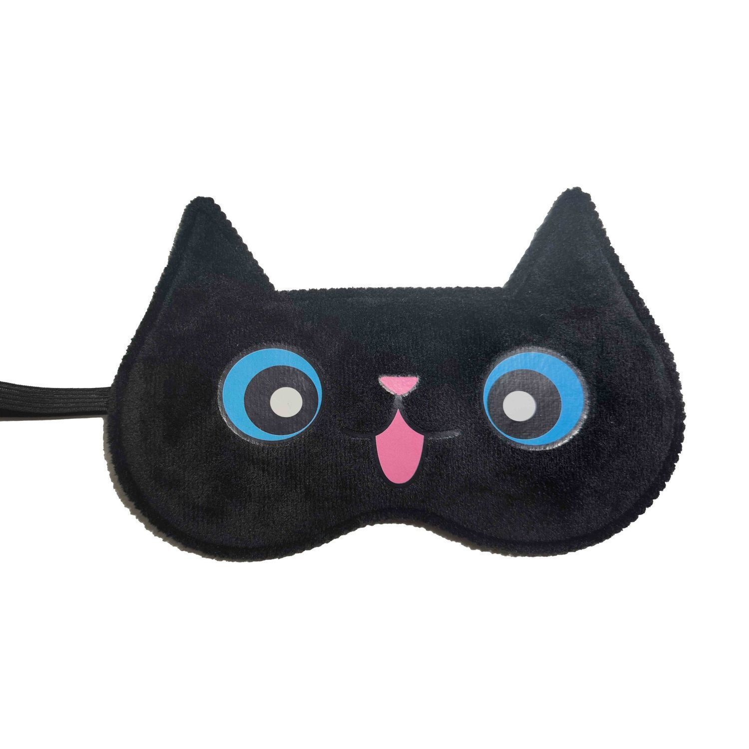 오픈 아이드 고양이 블랙