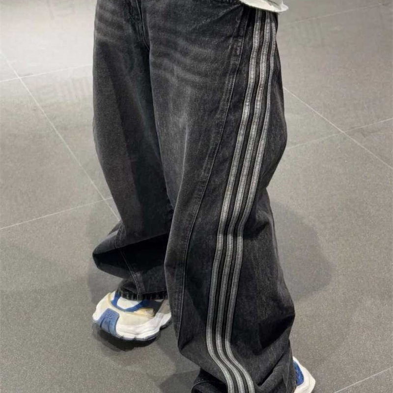 2026 New Versatile Unisex Striped Design Breathable Skin-Friendly Denim Pants Summer Thin Jeans for Women 2026 New Versatile Unisex Striped Design Breathable Skin-Friendly Denim Pants Summer Thin Jeans for Women
