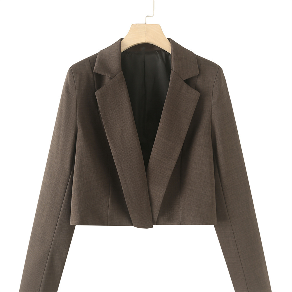 ChicShe Cross-Border Source PB&ZA Moda Donna Autunno Inverno 2024 Stile Francese Completo Blazer Corto Elegante Set Due Pezzi_voghion.com