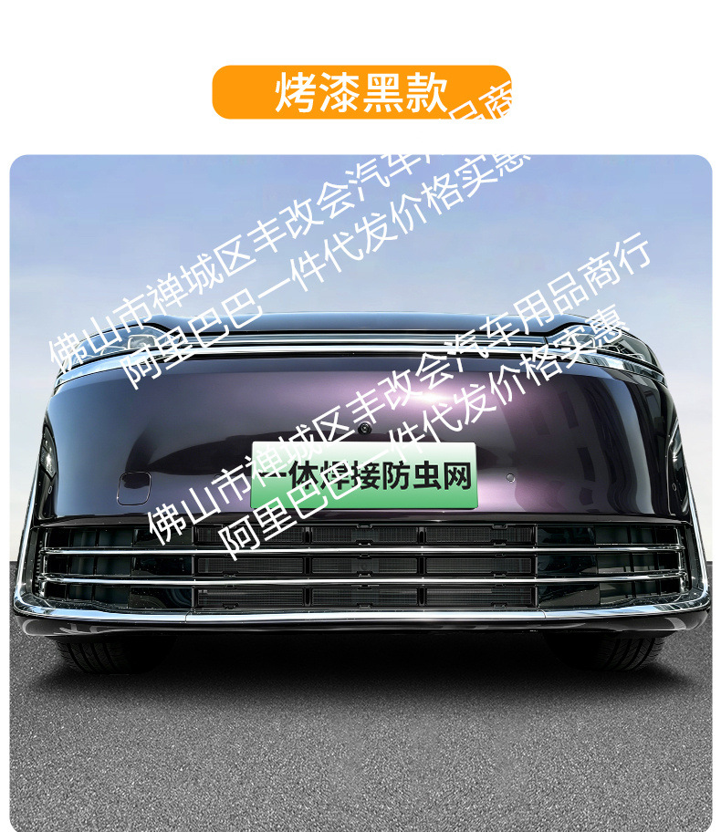 Suitable for Zhijie V9 Integrated Welded Car Insect-Proof Net Front Grille Special Modification Decorative Strip Accessories