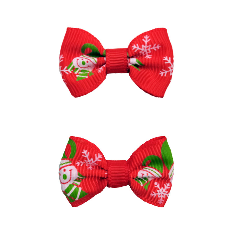 뾰족한 코 눈사람 눈송이 레드