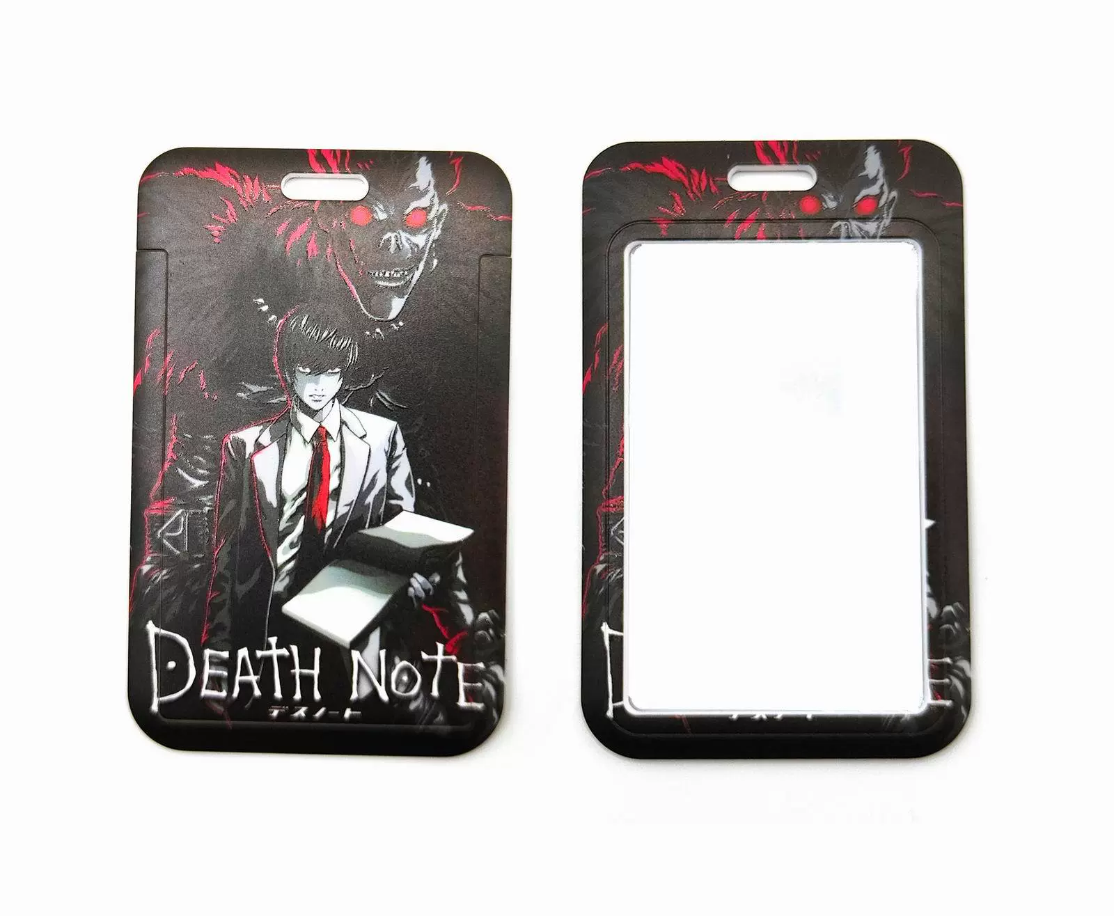 Папка/кошелек из ПВХ для карточек Death Note (Death Note) карта студента, пропуск на кампус, проездной карта доступа на завод, толчок и закрытие