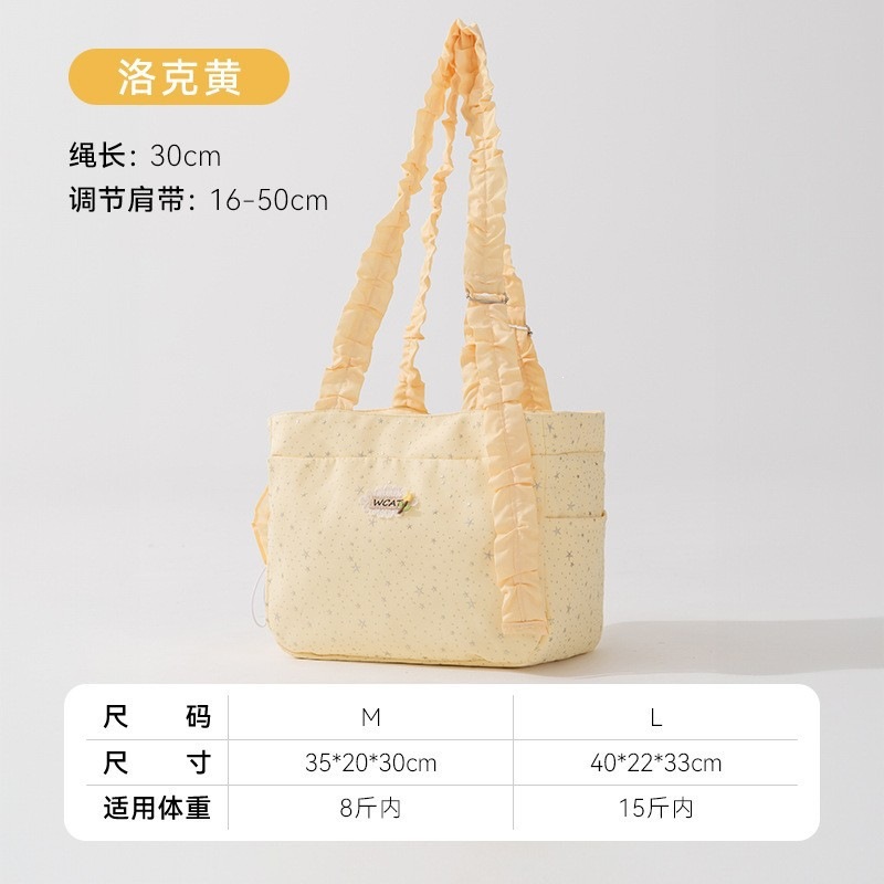 Primavera y verano, bolsa de perro de orejas grandes, bolsa de hombro transpirable, bolsa para perros, bolsa para gatos, bolsa para osos, bolsa para mascotas de peluche.