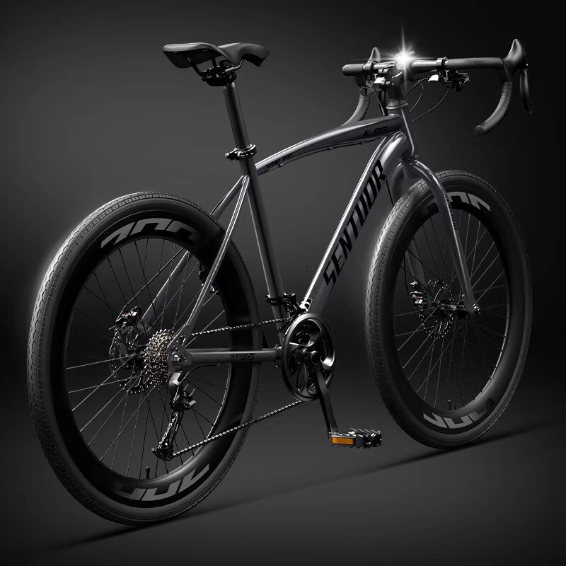 Road Bike Racing Aerodynamic Handlebar Bicycle Ultra-Light Speed Racing Bike for Men and Women, Adult Student Cycling Bike