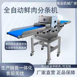 全自动鲜肉分条机五花肉牛肉分条切块机鸡鸭鱼切块机切排骨机肉类