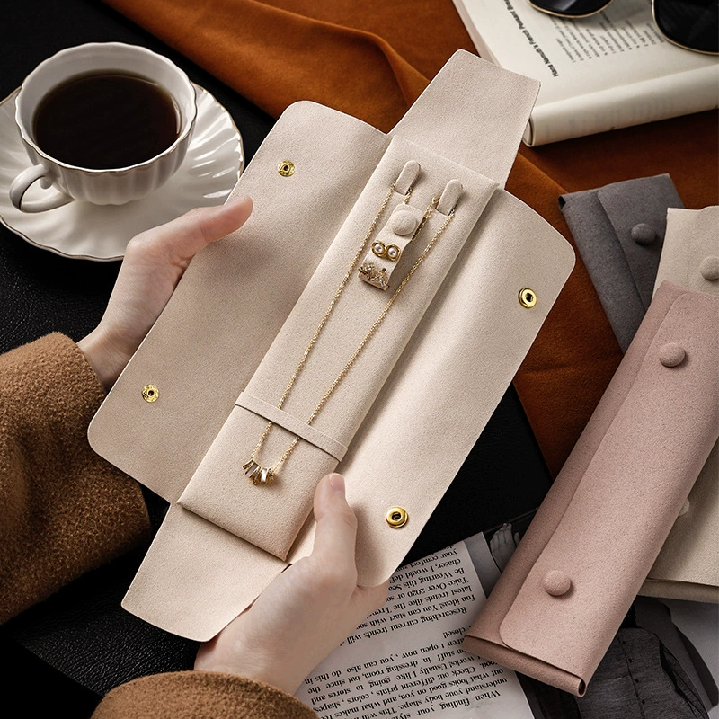 Трансграничные ювелирные изделия сумка для хранения портативные путешествия ультра-волоконные украшения сумка ожерелье серьги кольцо сумка для хранения сумка Amazon