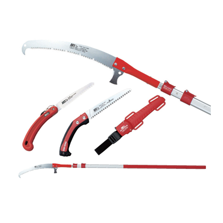 高空双钩树木高枝手锯 2.1-5.5米加长修剪绝缘锯