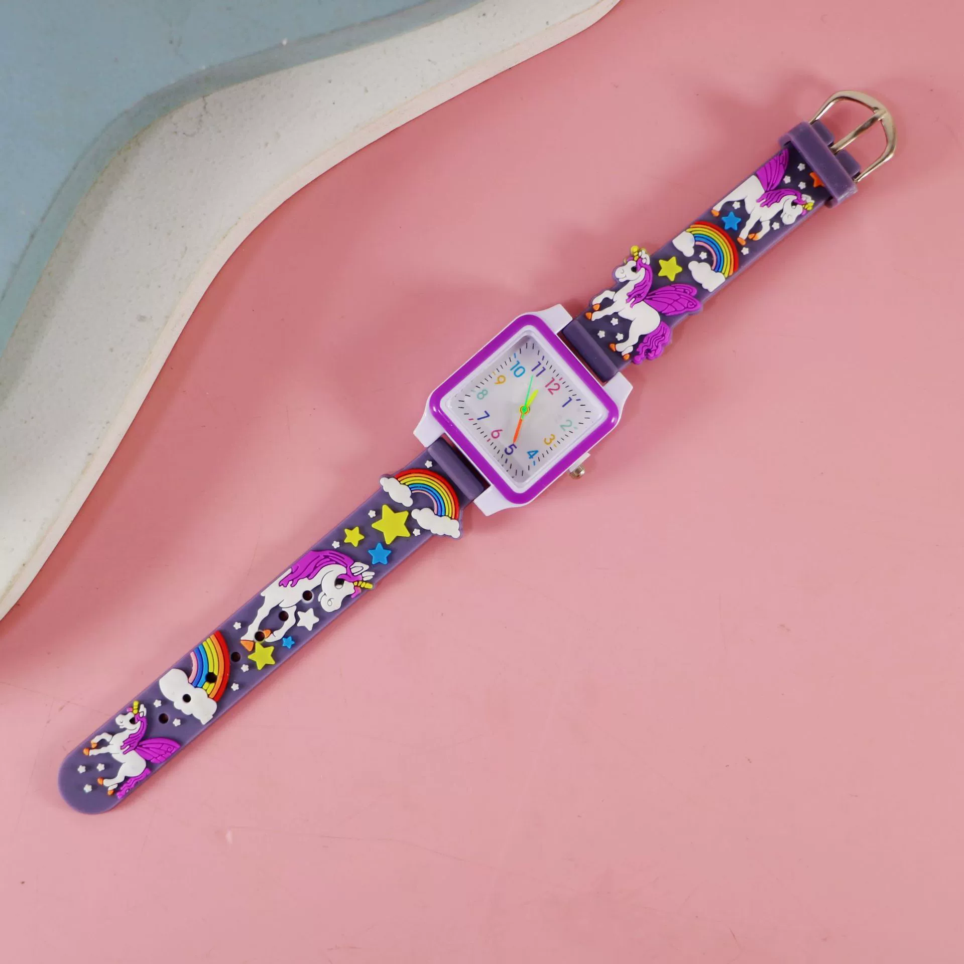 Silicone children's watch with gears, children's quartz watches