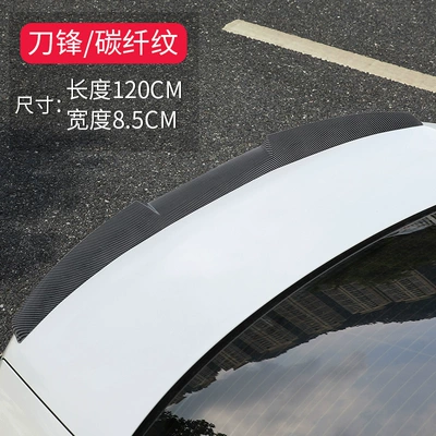 Fixed wind wing non-perforated universal tail car - blade-carbon-fiber-model