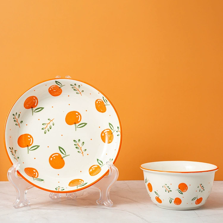 Cute ceramic high quality tableware, sophisticated soup bowl, internet celebrity
