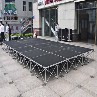 Aluminum Alloy pull Net stage quick folding performance pull Net stage factory export 1x1m Smart stage