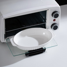 陶瓷椭圆烤盘耐高温烤箱微波炉洗碗机可用强化瓷白瓷厂家定制出口