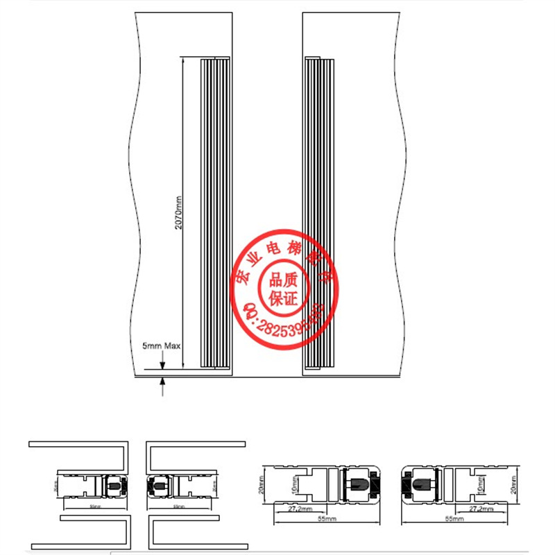 三菱二合一光幕//625A1-P220N/S200电梯二合一专用光幕/