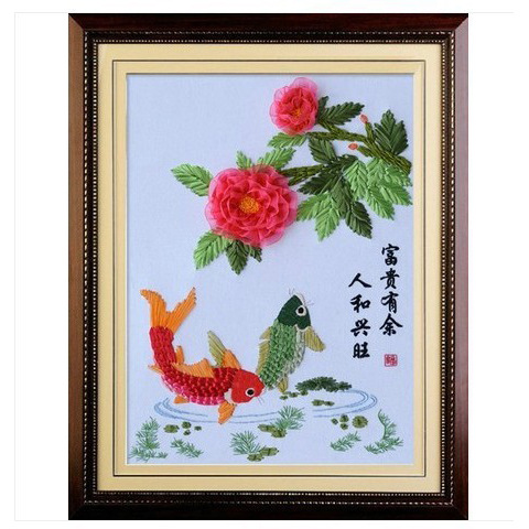 Nueva cinta bordado tridimensional bordado hecho a mano bricolaje colgando pintura sala de estar dormitorio estudio material paquete kit ramo colgante pintura