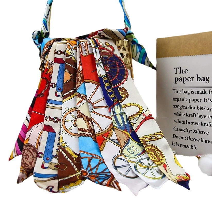 Шелковый шарф производитель оптовая торговля сумкой для завязывания волос