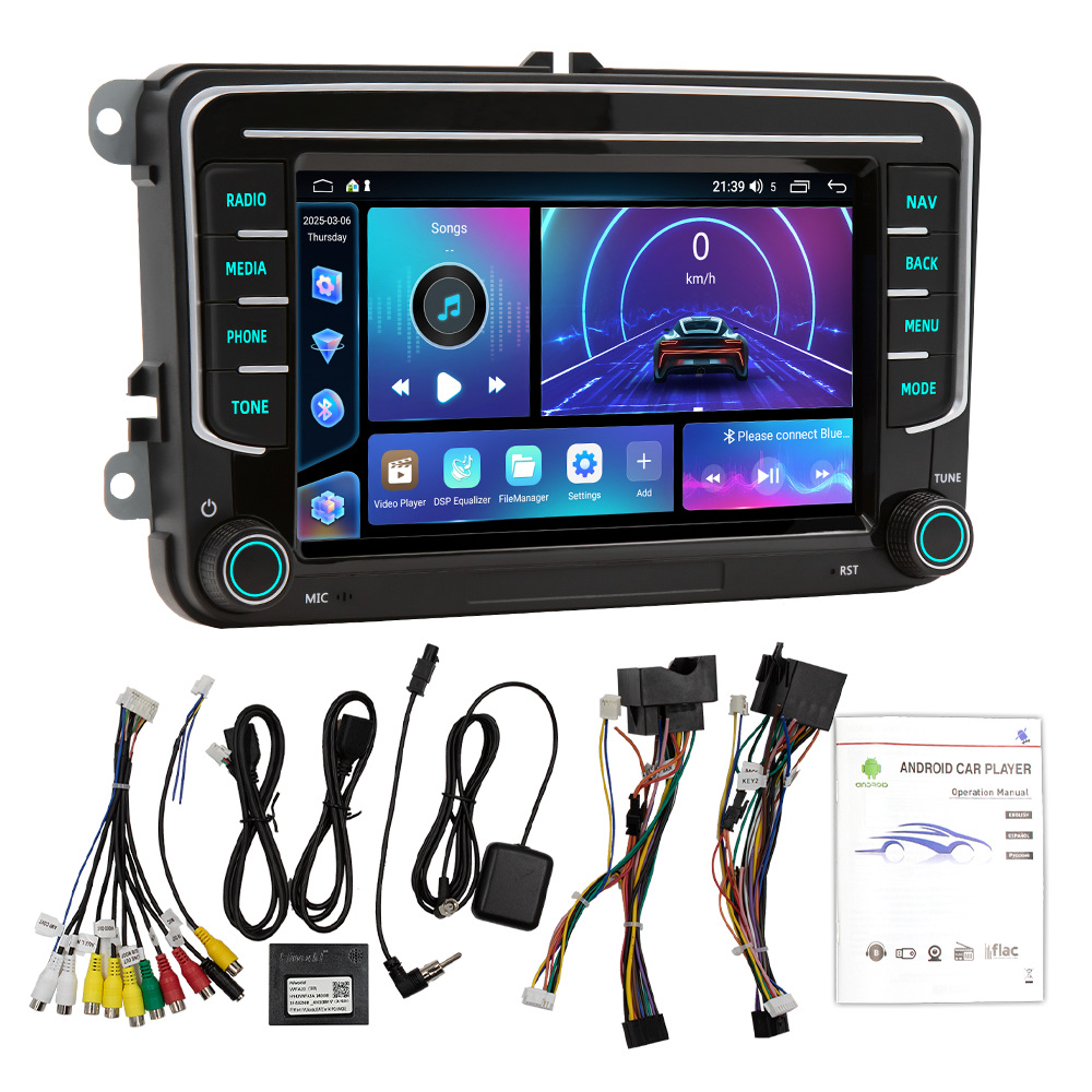 Adecuado para el estilo de automóvil original de Volkswagen, Android, navegación GPS, grabadora de conducción de alta definición de carplay inalámbrica