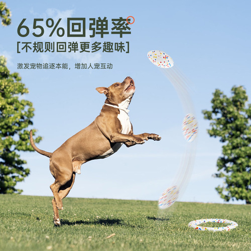 Wakytu British Toy Pet Ball Dog Bite Resistant Rebound ETPU Explosive Ball Dog Walking Ball Large Dog Cannot Bite