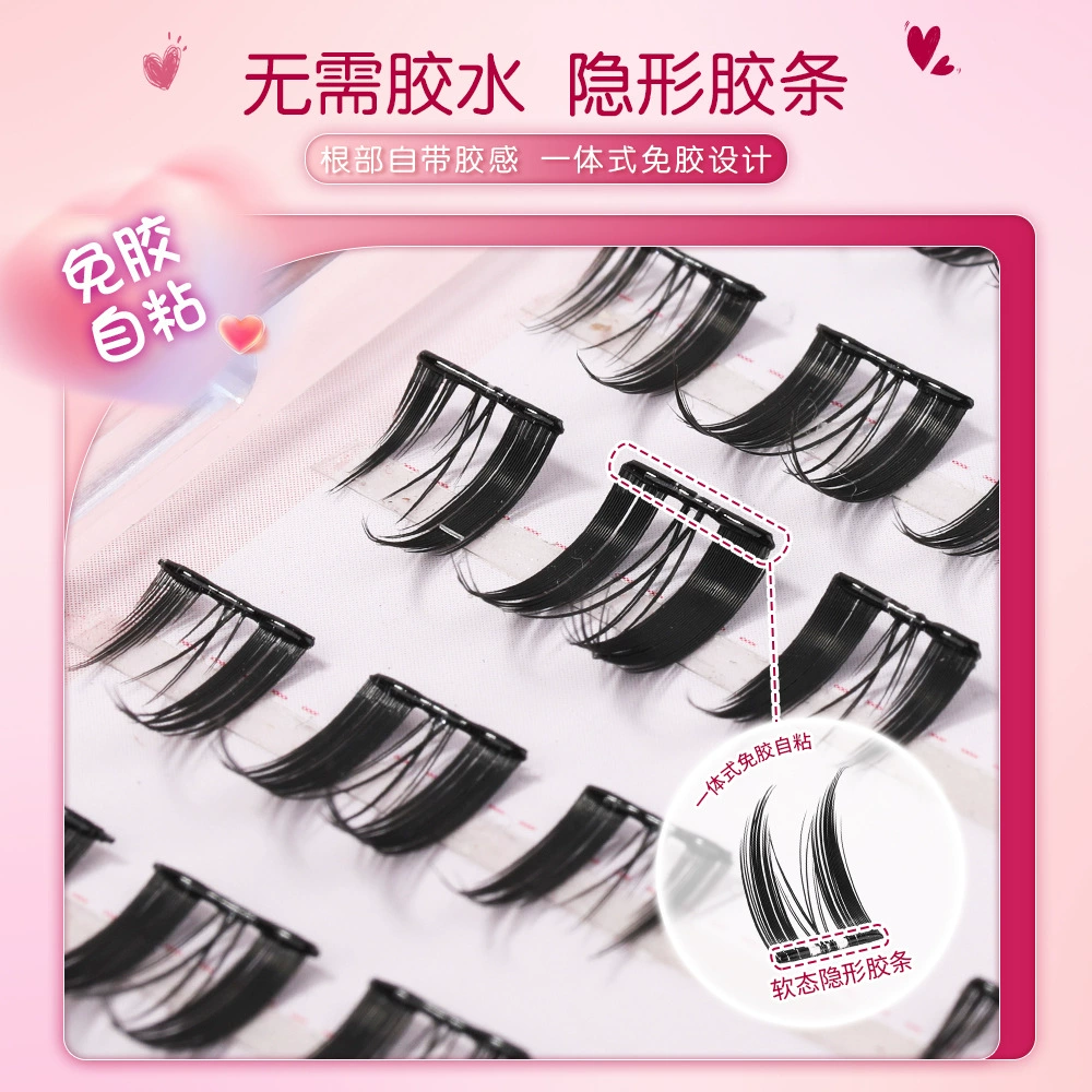 Self-adhesive false eyelashes solar-powered for eyelashes
