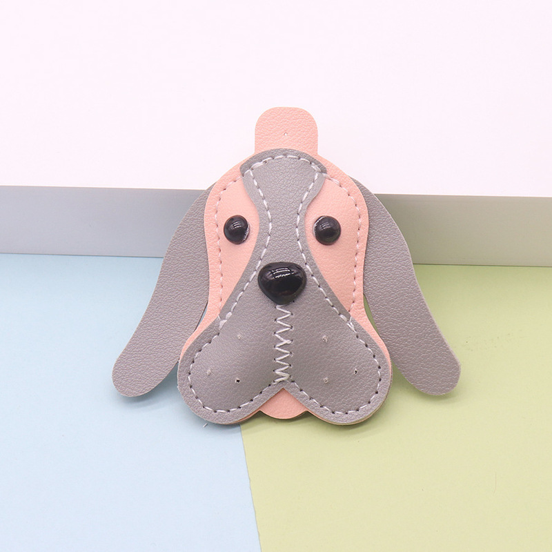 クリエイティブレザー子犬キーホルダーかわいい漫画フレンチブルドッグハイエンド絶妙なバッグペンダントアクセサリー小さなギフト|undefined